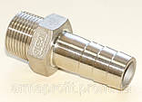 Ніпель під шланг нержавіючий шестигранний G" AISI304 Ду15, фото 2