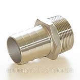 Ніпель під шланг нержавіючий шестигранний G" AISI304 Ду15, фото 3