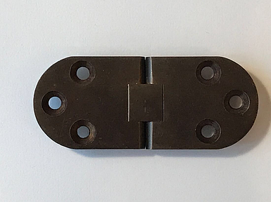 Петля для складаного столу 180 градусів (Siso) Темна Бронза 30х72 мм