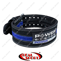 Пояс для пауэрлифтинга Power System PS-3800 Power Lifting Blue