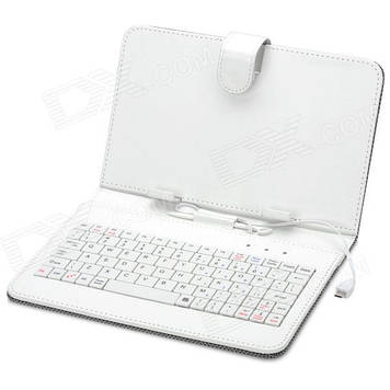 Чохол клавіатура для планшета 10 Rus MicroUSB Біла
