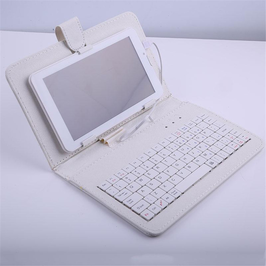 Чохол з клавіатурою для планшетів 10" дюймів (мікро USB) Білий