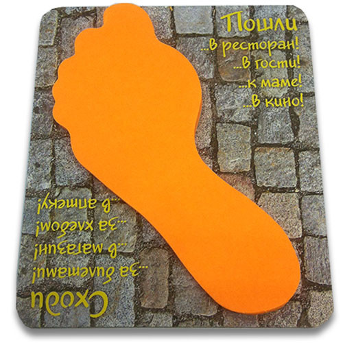 Стікер Post-it на магніті 80х100 мм., 50 аркушів, «Бруківка»