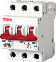 Автоматичний вимикач e.industrial.mcb.100.3.D.25 3р 25А 10кА D, фото 1