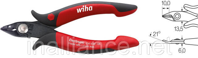 Бокорізи із пружиною для утримання дроту Electronic Wiha 26825