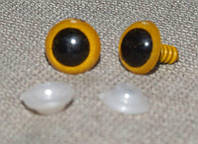 глазки желтые 16 мм