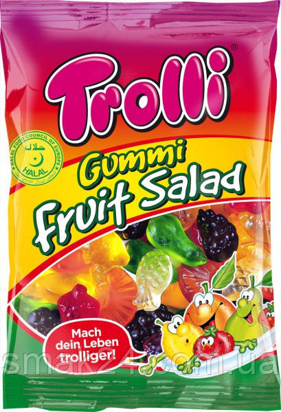Желейные конфеты Trolli Fruit Salad фруктовый салат Германия 200г - фото 1 - id-p598162659