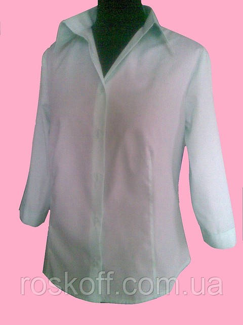 Классическая Женская блузка , рукав три четверти , - фото 1 - id-p3728321
