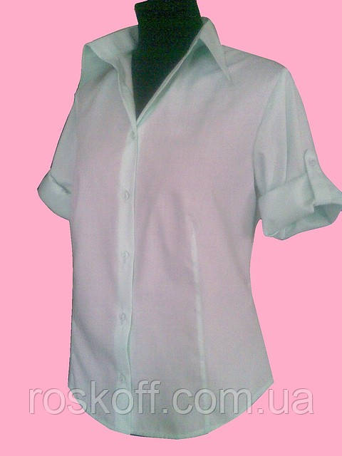 Классическая Женская блузка , рукав три четверти , - фото 2 - id-p3728321