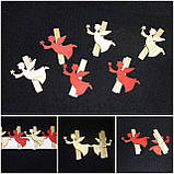 Декоративна прищіпка "Янголятко", 4.5х3.8 см 6 шт, фото 4