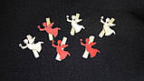 Декоративна прищіпка "Янголятко", 4.5х3.8 см 6 шт, фото 7