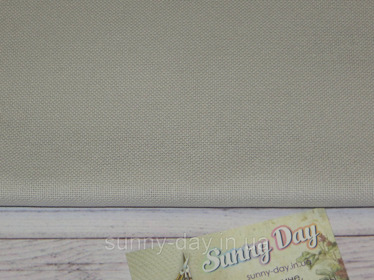 Тканина для вишивки 1235/786 Linda Schulertuch 27, колір - Light Ash Grey / Попелясто-сірий, 27ct, фото 1