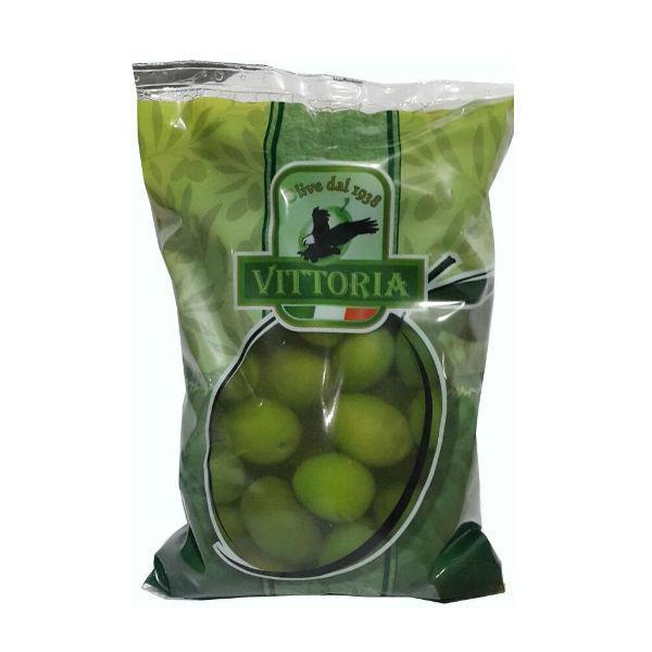 Оливки зелені великі з кісточкою Vittoria Olive Verdi Dolci Giganti 500 г Італія
