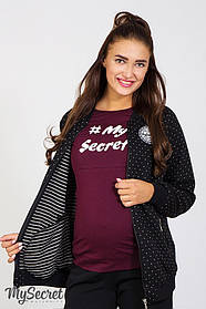 Бомбер для вагітних Nia CR-17.011 чорний розмір S