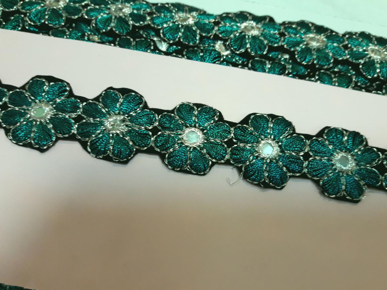 Тесьма декоративная с вышивкой Тасьма декоративна з вишивкою "Квітка ...