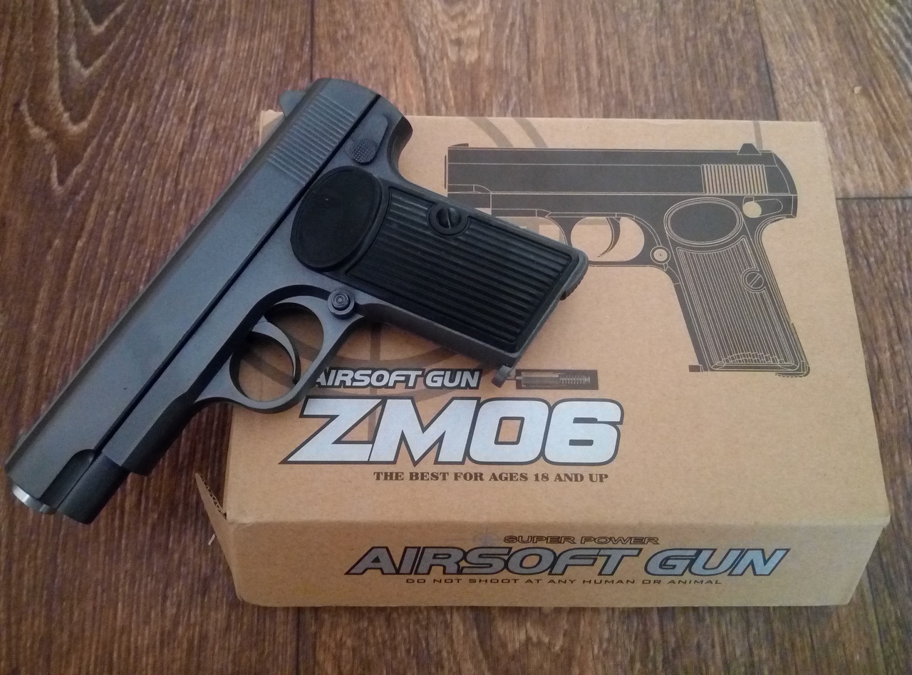 Пістолет залізний на пульках ZM 06, фото 1