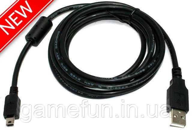 USB кабель для заряджання геймпада PS3 1.8м. (Оригінал), фото 1