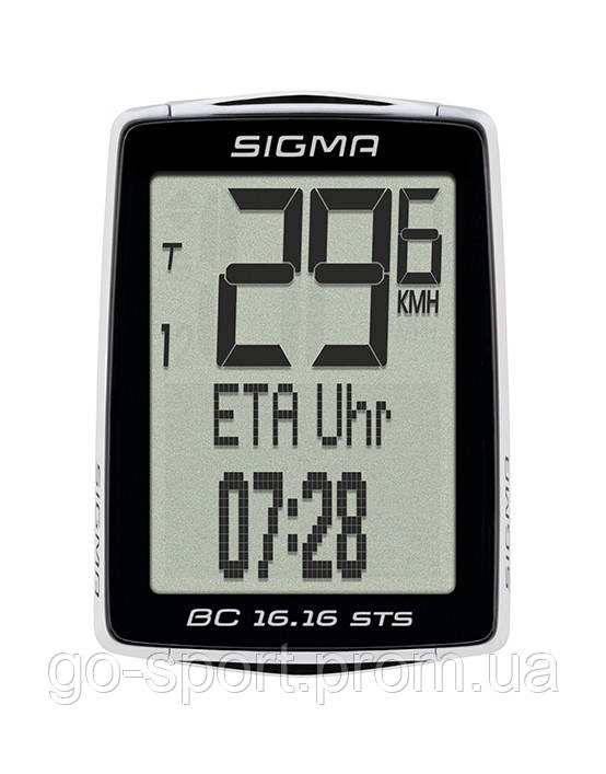 Велокомп'ютер Sigma Sport BC 16.16 STS Бездротовий Велокомп'ютер Sigma Sport BC 16.16 STS Бездротовий