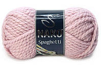 Турецкая пряжа для вязания Nako Spaghetti (Спагетти)- 10639 светло-розовый