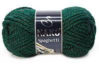 Турецкая пряжа для вязания Nako Spaghetti (Спагетти)- 3444 зеленый остров