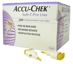 Стерильний одноразовий пристрій для проколювання Акку-Чек® Сейф-Т-Про Уно (200 шт.)