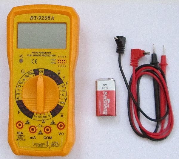 Цифровий мультиметр DT-9205A (модель 2017 року)
