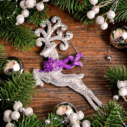 Новорічна прикраса Олень мікс 0138, фото 1