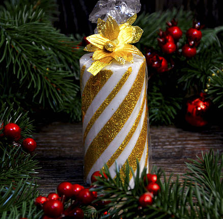 Новорічна свічка велика (спіраль) 0525, фото 1