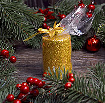 Новорічна свічка з присипкою 0527, фото 2