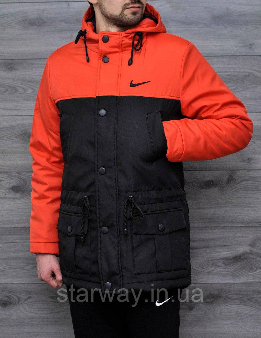 Парка зима | Куртка Nike лого вышивка - фото 1 - id-p598482382