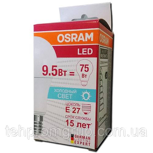 Лампа LED Osram CL A 8,5W/865 FR E27 220-240V Value 75