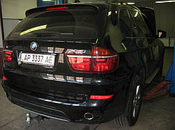 Швидкознімний фаркоп під квадрат вставку (ТСУ, тягово-зчіпний пристрій) BMW X5 (БМВ)