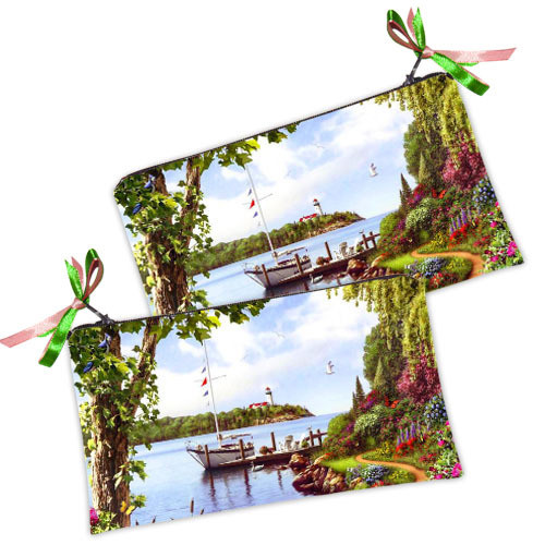 Косметичка жіноча Морской пейзаж 20х12 см (K_K8077)