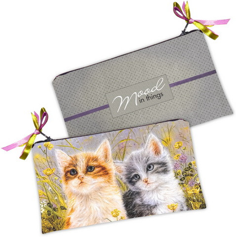 Косметичка жіноча Милые котята 20х12 см (K_KC013)
