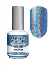 Гель-лак Lechat Perfect Match Supernova 06 — голографік блакитний