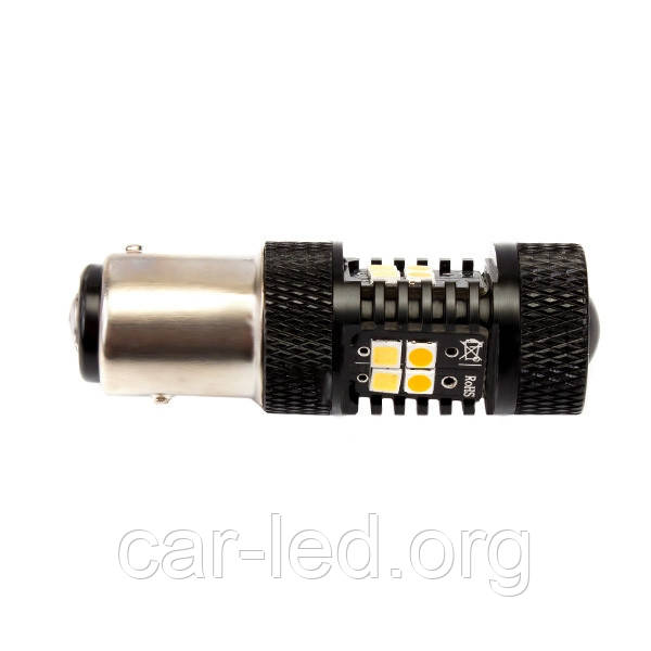 Двоколірна (білий + жовтий) лампа 1157 - P21 / 5W - BAY15d - 3030SMD Osram Dual color (ціна за 1шт) - фото 3 - id-p598503075