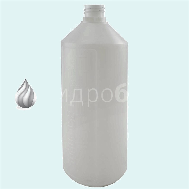 Пляшка для пінника Idrobase (Італія),оригінал, з міркою,низька, щільна, стійка - фото 1 - id-p425722186