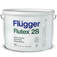 Водоэмульсионная краска для потолков Flugger Flutex 2S, латексная, 10 л