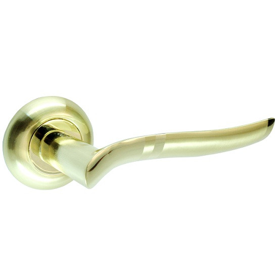 Дверні ручки KEDR HRoz-07.035-AL-GM/G, фото 1