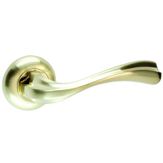 Дверні ручки KEDR HRoz-07.275-AL-GM/G, фото 1