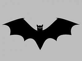 Вінілові наклейки на авто " Летюча миша " 7х15 см