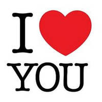 Виниловые наклейки " I LOVE YOU " 15х15 см