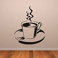 Вінілові наклейки " Чашечка ароматної кави " 70х60 см