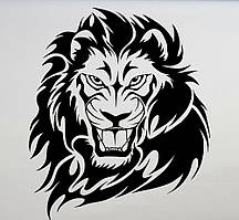 Вінілові наклейки " Лев 2 " 60х50 см
