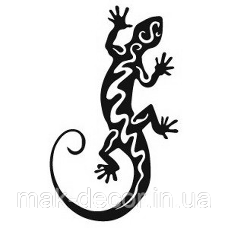 Вінілові наклейки на авто " Ящірка 4 " 20х8 см