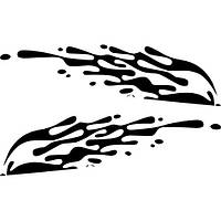 Вінілові наклейки на авто " Узор 1 " 9х15 см