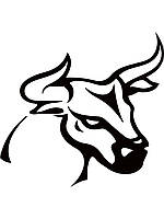 Вінілові наклейки " Бик " 15х15 см