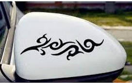 Вінілові наклейки на авто " Узор 7 " 11х15 см 2 шт