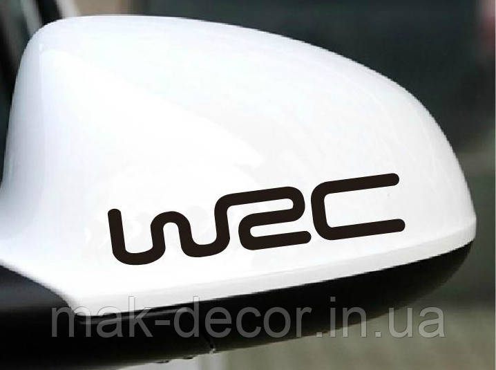 Вінілові наклейки на авто " WRC " 3х15 см 2 шт
