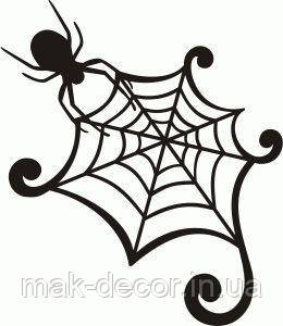 Вінілові наклейки на авто " Павук 22 " 20х18 см